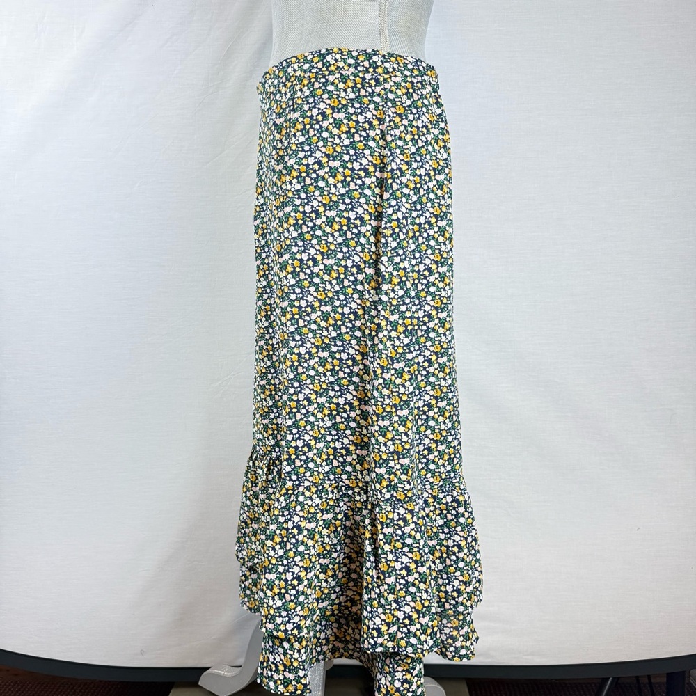 Allegra K Floral Ruffle Skirt - Picture 3 of 8